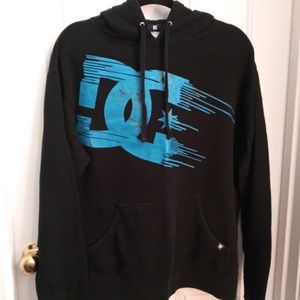 DC mens black hoodie. Size L